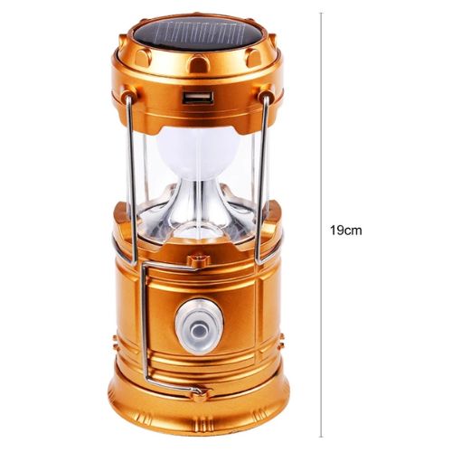 SolarGlow Rechargeable LED Camping Lantern with USB Charger