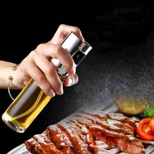 Precise cooking oil sprayer designed to provide an even mist for everyday food preparation.