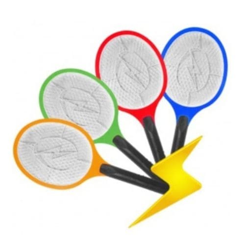 Rechargeable fly and mosquito swatter designed for convenient everyday insect control without sprays.