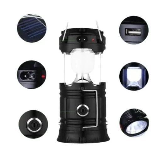 SolarGlow Rechargeable LED Camping Lantern with USB Charger