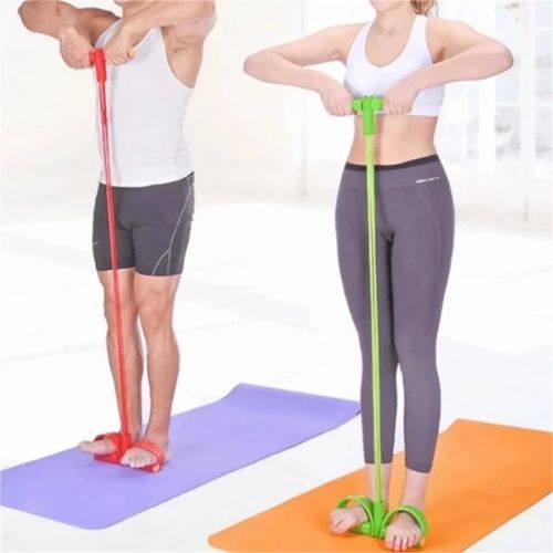 FlexFit Resistance Band with Foot Pedals for Full Body Workouts