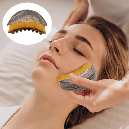 2-Pack Facial Lymphatic Massage Brushes – Soft Bristle Skincare Brush Set