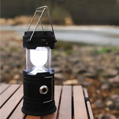 SolarGlow Rechargeable LED Camping Lantern with USB Charger