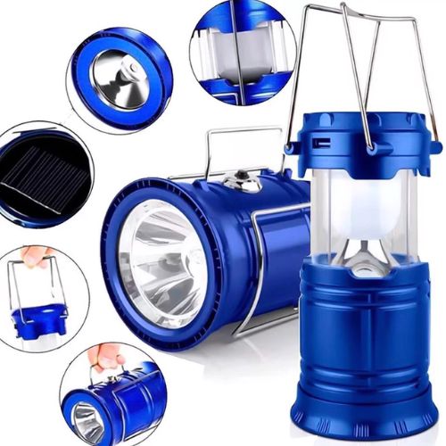 SolarGlow Rechargeable LED Camping Lantern with USB Charger