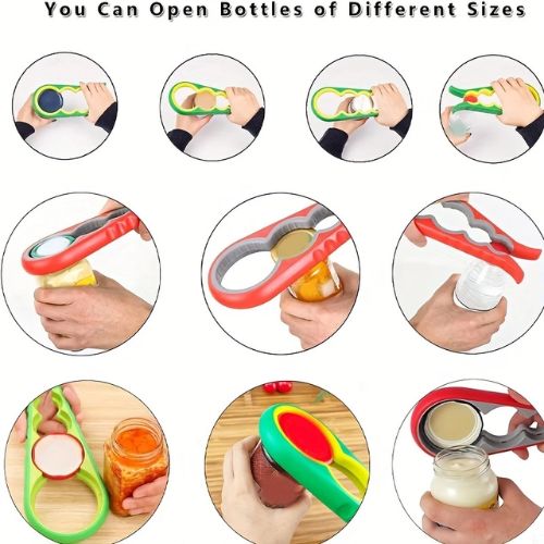 Multi-Size Silicone Jar Opener for Lids and Bottles