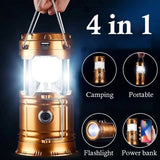 SolarGlow Rechargeable LED Camping Lantern with USB Charger