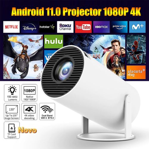 HY300 PRO Smart Projector 4K Android 11 WiFi & Bluetooth