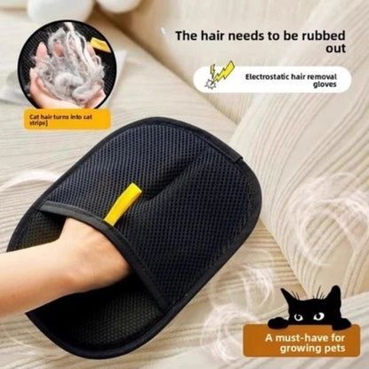 FurClean Pet Hair Remover Gloves 2-Pack Electrostatic Grooming