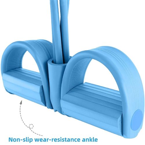 FlexFit Resistance Band with Foot Pedals for Full Body Workouts