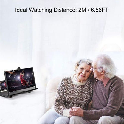 3D mobile screen enlarger designed to create a bigger viewing area for smartphone entertainment.
