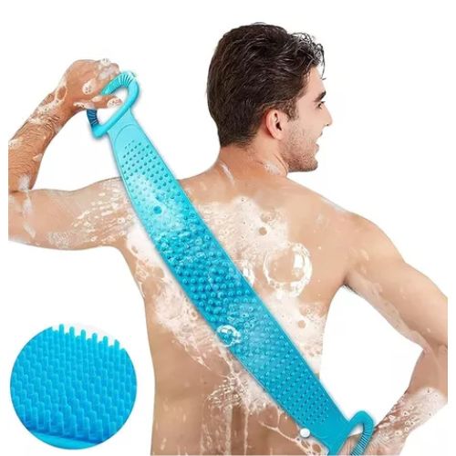 4-piece silicone body brush set with soft bristles for gentle cleansing and exfoliation during every shower.