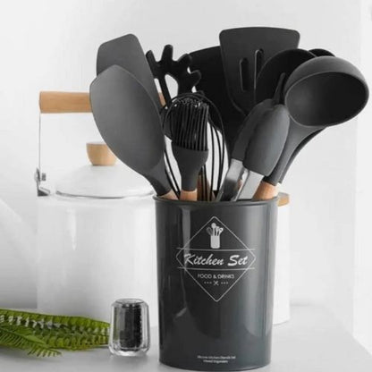 CookEase 12-Piece Silicone Kitchen Utensil Set
