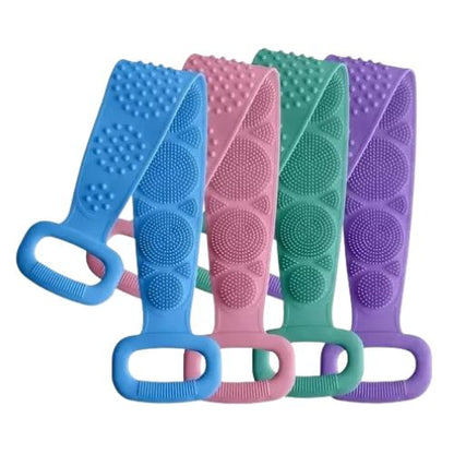 SilkyClean 4-Piece Silicone Bath Brush Set