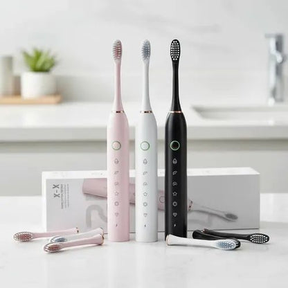 CleanWave Rechargeable Electric Toothbrush for Deep Daily Cleaning
