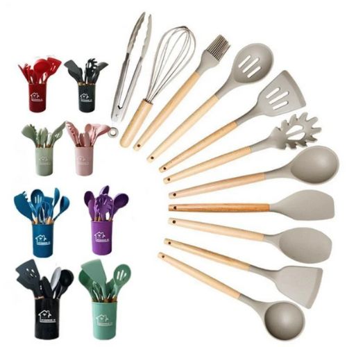 CookEase 12-Piece Silicone Kitchen Utensil Set