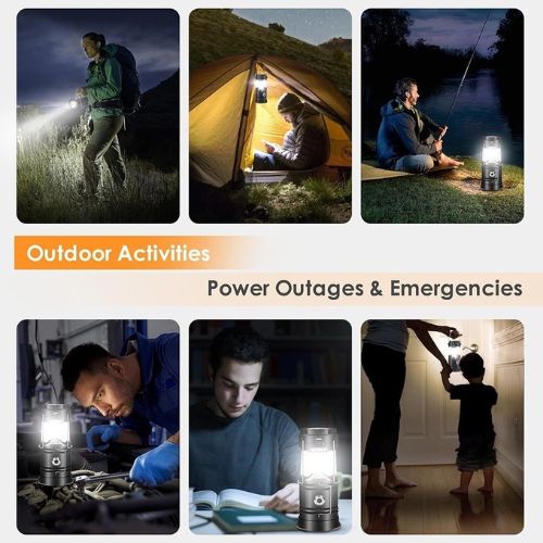 SolarGlow Rechargeable LED Camping Lantern with USB Charger