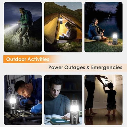 SolarGlow Rechargeable LED Camping Lantern with USB Charger