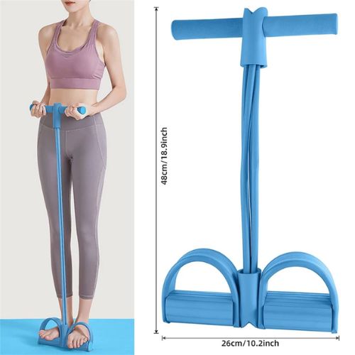 FlexFit Resistance Band with Foot Pedals for Full Body Workouts
