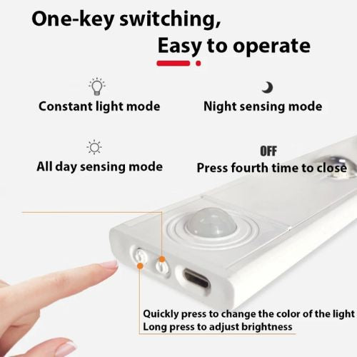 SmartGlow Motion Sensor LED Light Bar USB Rechargeable
