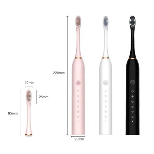 CleanWave Rechargeable Electric Toothbrush for Deep Daily Cleaning