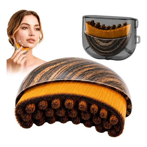 2-Pack Facial Lymphatic Massage Brushes – Soft Bristle Skincare Brush Set