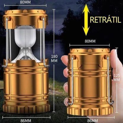 SolarGlow Rechargeable LED Camping Lantern with USB Charger