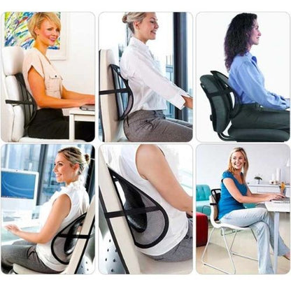 ErgoSupport Breathable Lumbar Back Support for Chair
