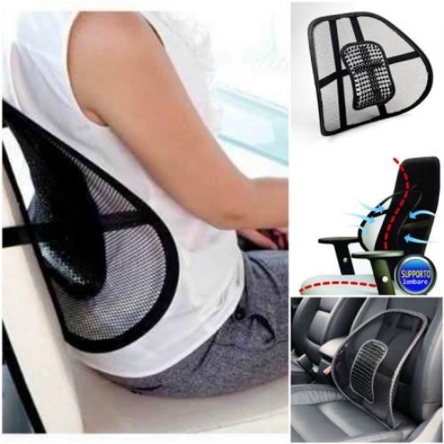 ErgoSupport Breathable Lumbar Back Support for Chair
