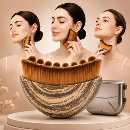 2-Pack Facial Lymphatic Massage Brushes – Soft Bristle Skincare Brush Set