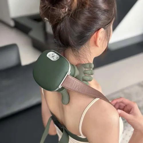 4D Heated Neck & Shoulder Massager – Rechargeable Deep Kneading Massage