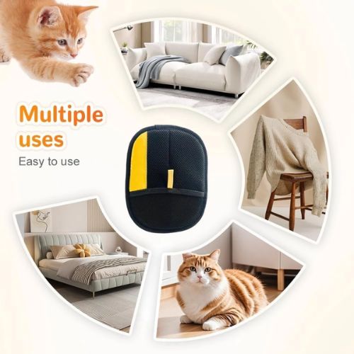 FurClean Pet Hair Remover Gloves 2-Pack Electrostatic Grooming