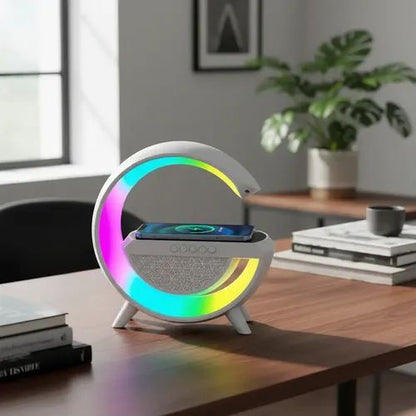 5-in-1 Bluetooth Speaker Lamp with Wireless Charger