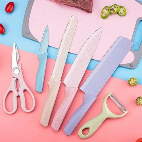 ColorCut Pro 6-Piece Stainless Steel Knife Set
