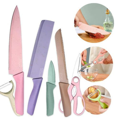 ColorCut Pro 6-Piece Stainless Steel Knife Set