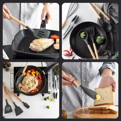 CookEase 12-Piece Silicone Kitchen Utensil Set