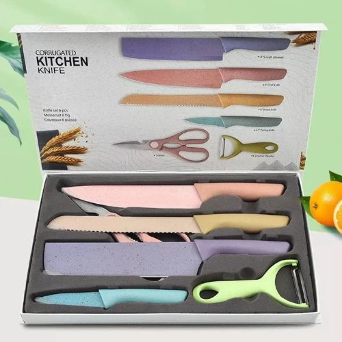 ColorCut Pro 6-Piece Stainless Steel Knife Set