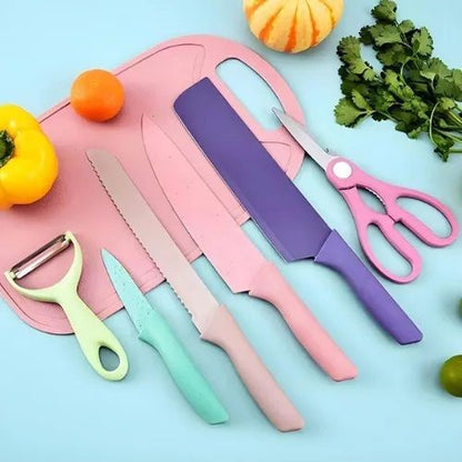 ColorCut Pro 6-Piece Stainless Steel Knife Set