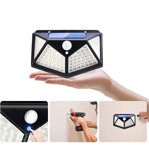 SolarBright Motion Sensor Light 100 LEDs Waterproof