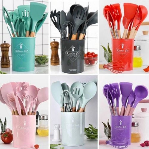 CookEase 12-Piece Silicone Kitchen Utensil Set