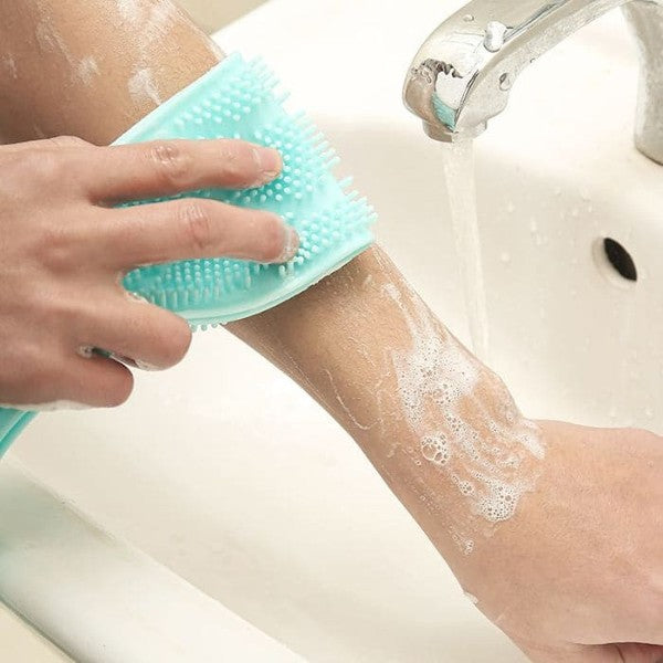 SilkyClean 4-Piece Silicone Bath Brush Set