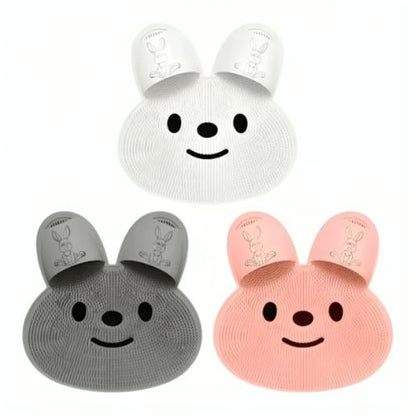 BunnyClean Foot Scrubber Silicone Bath Mat