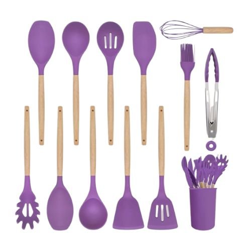 CookEase 12-Piece Silicone Kitchen Utensil Set