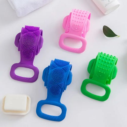 SilkyClean 4-Piece Silicone Bath Brush Set