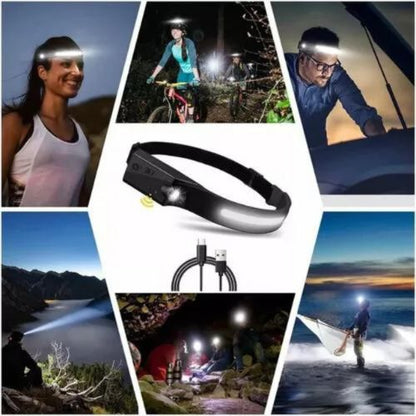 PowerBeam Rechargeable LED Headlamp with Motion Sensor