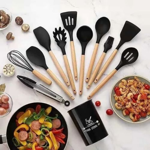CookEase 12-Piece Silicone Kitchen Utensil Set