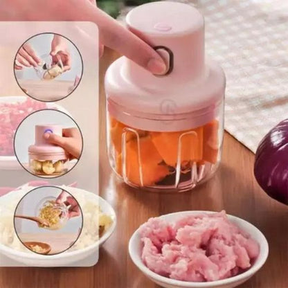TurboChop Electric Mini Food Processor USB Rechargeable