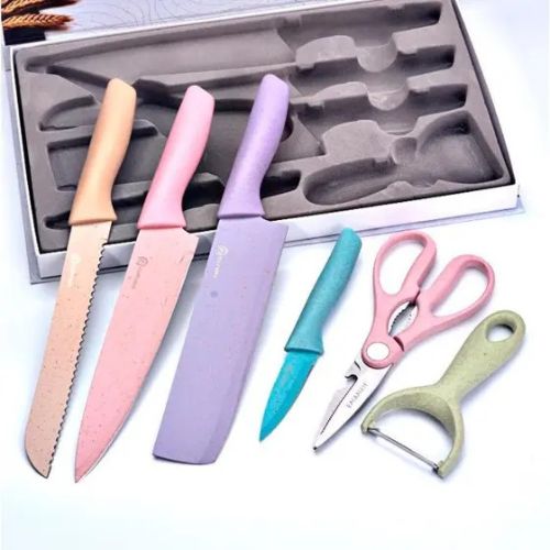 ColorCut Pro 6-Piece Stainless Steel Knife Set