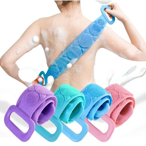 SilkyClean 4-Piece Silicone Bath Brush Set