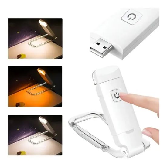 LED book light with two adjustable brightness levels