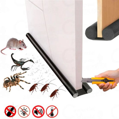 Adjustable door draft guard for home